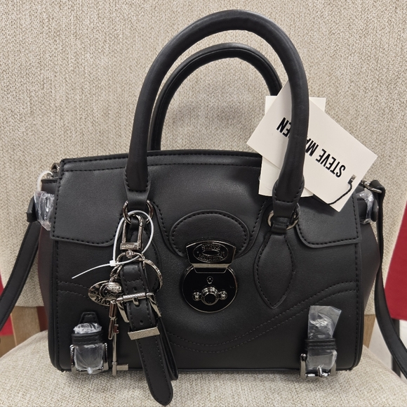 NEW Steve Madden Satchel Lock Handbag